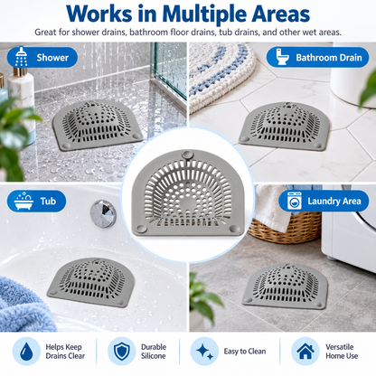 Bathroom Drain Hair Catcher – Sink & Shower Hair Filter