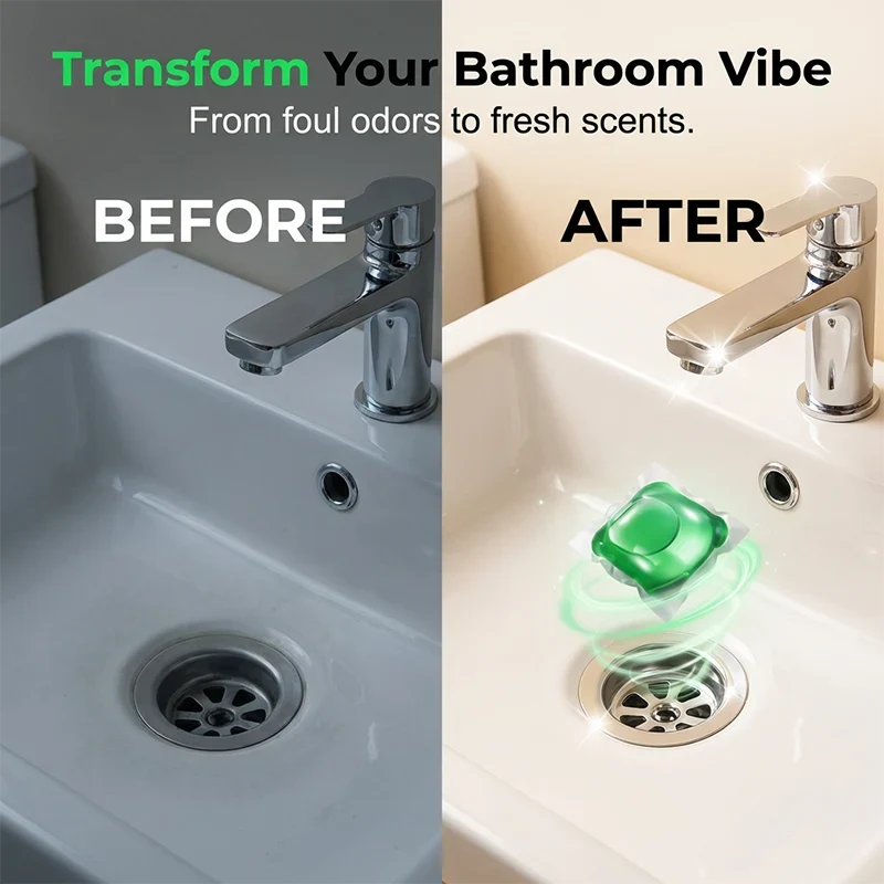 ✨ Fresh Drains in Minutes — No More Embarrassing Smells